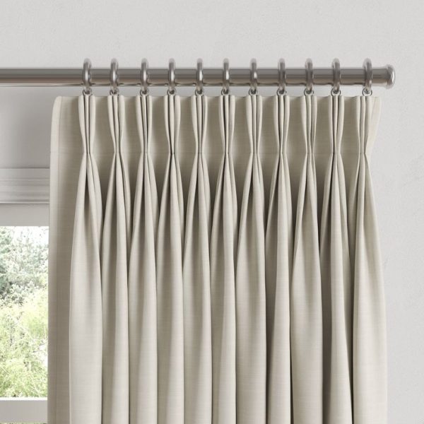 Pinch Pleat Drapery in Classic Linen