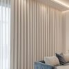 Thick light grey Curtains for Living Room